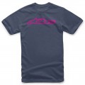 Camiseta Alpinestars Blaze Classic Tee Azul/Rosa 