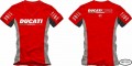 Camiseta AllBoy Ducati Vermelha Ref: 253 Feminina Gola V 