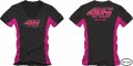 Camiseta AllBoy Vale 46 Rosa/Preto Ref: 224 Feminina Gola V