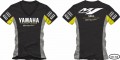 Camiseta AllBoy Yamaha Ref: 258 Feminina Preto Gola V